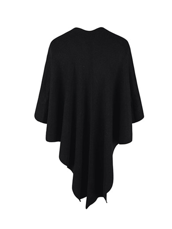 Casual Solid Color Hairball Shawl&Scarf