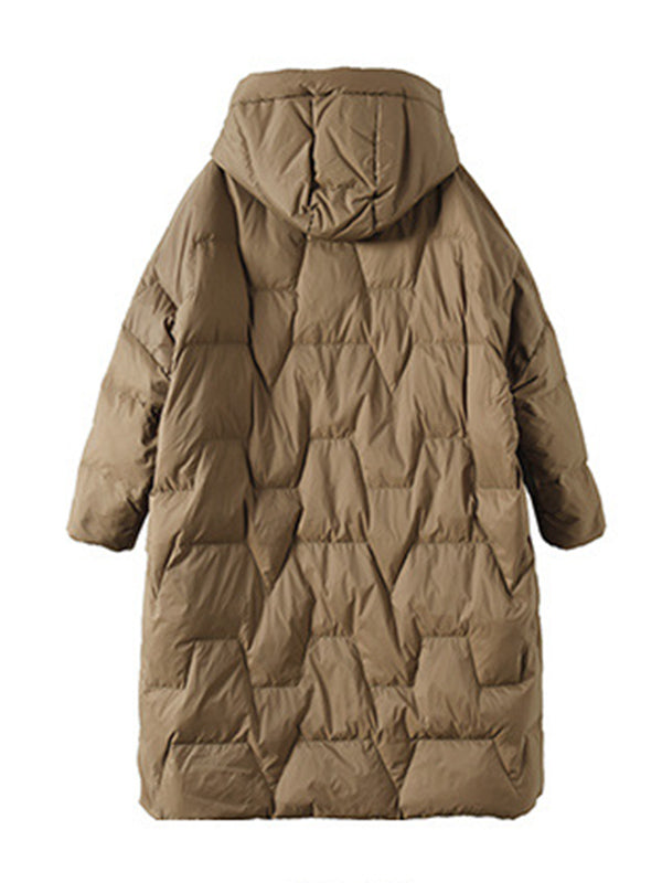 Vintage Loose Keep Warm Hooded Down Coat