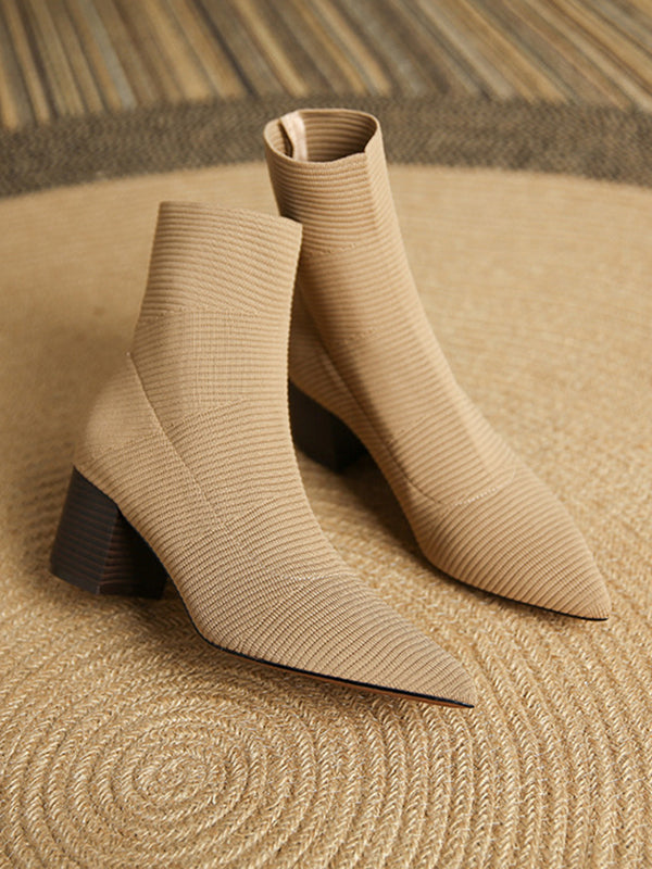 Split-Joint Sock Boots Boots
