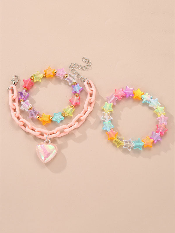 Heart Shape Star Shape Bracelet Accessories