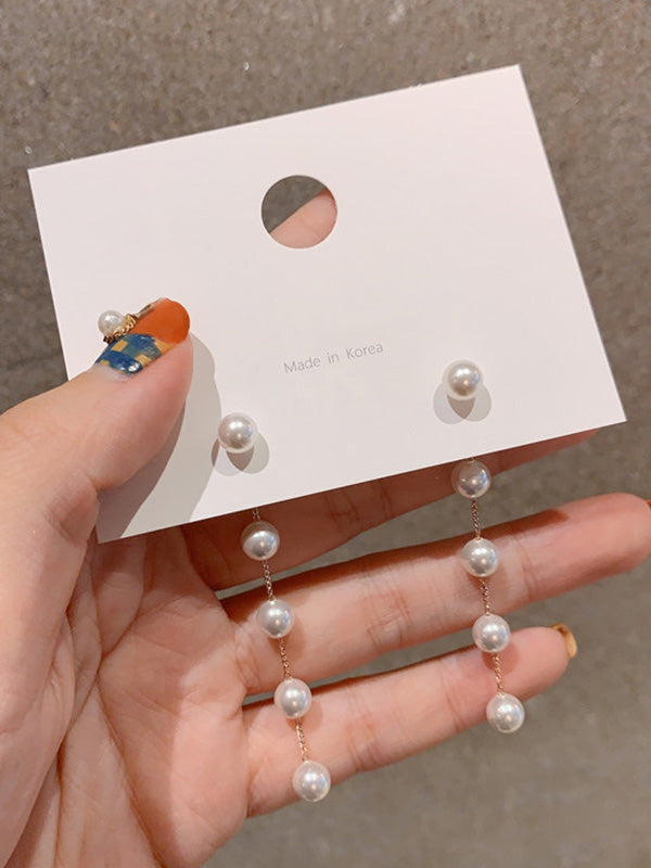 Geometry Split-Joint Tasseled Earrings Accessories