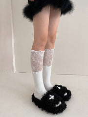 Leisure Split-Joint Lace Socks Accessories