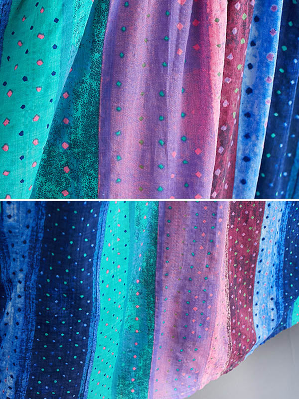 Original Printed Round-Neck Dress