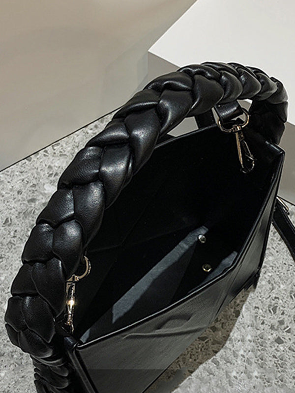 Adjustable Foldable Solid Color Woven Bags Accessories