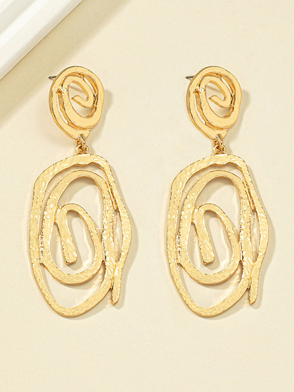 Geometric Hollow Earrings Accessories Drop Earrings