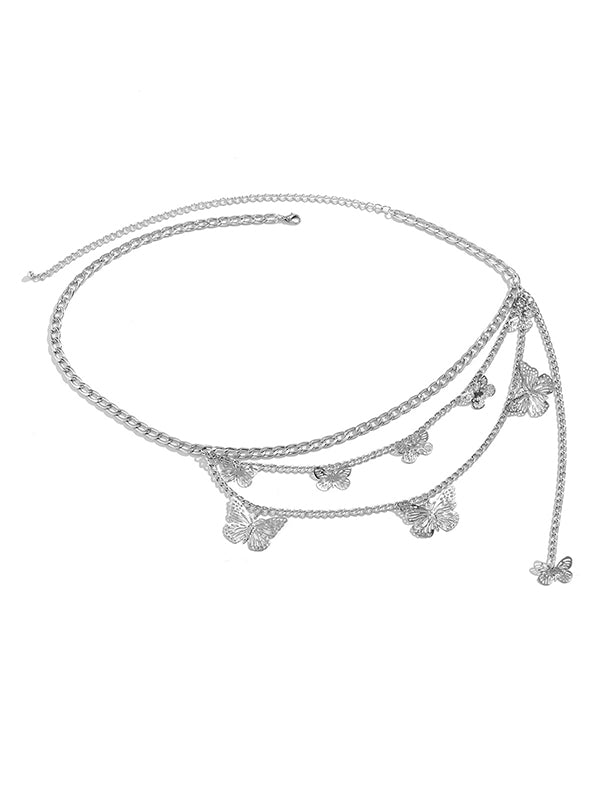 Butterfly Shape Chains Tasseled Waist Chain Accessories Belts