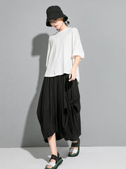 Original Solid Batwing Sleeve T-Shirts Tops
