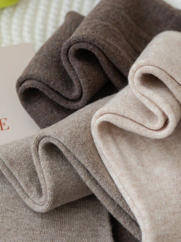 Casual Breathable Solid Color Socks Accessories