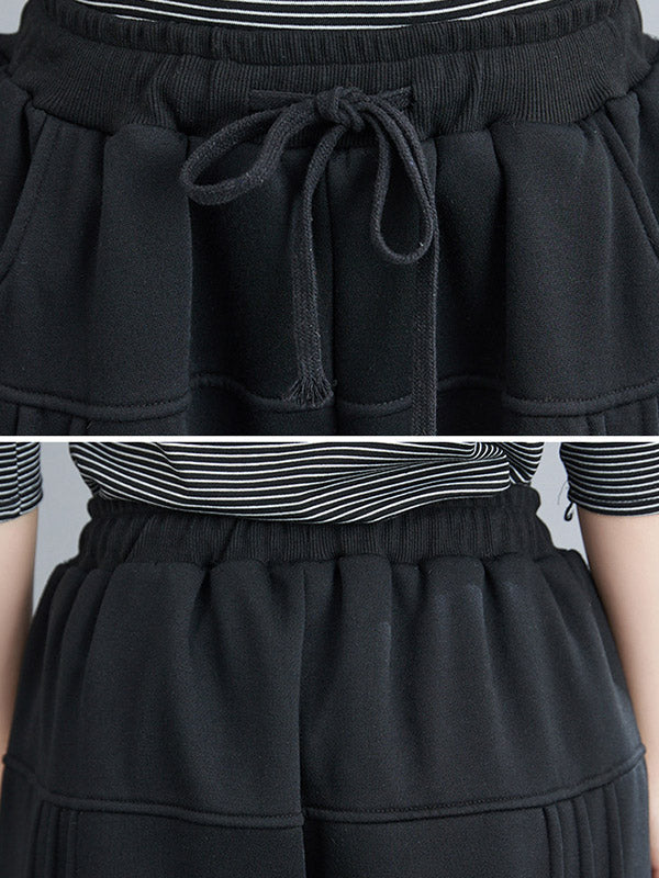 Casual Split-Joint Drawstring High Waisted Harem Pants