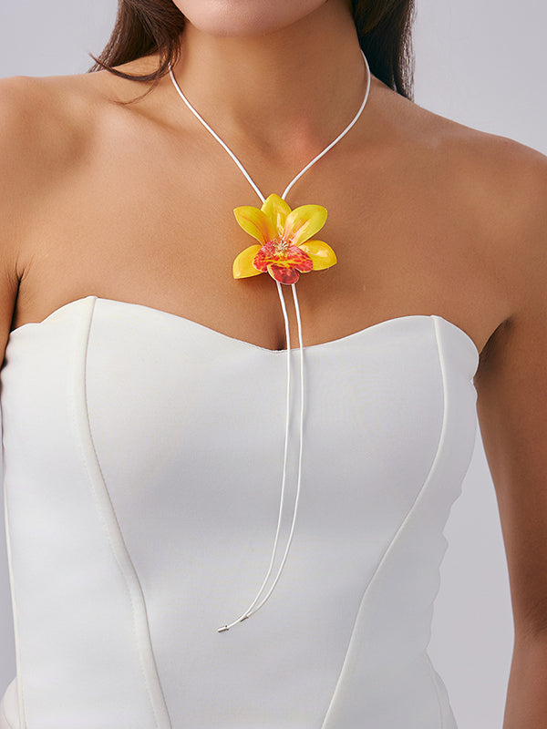 Chains Flower Shape Necklaces Accessories Earrings Accessories Armlet Accessories