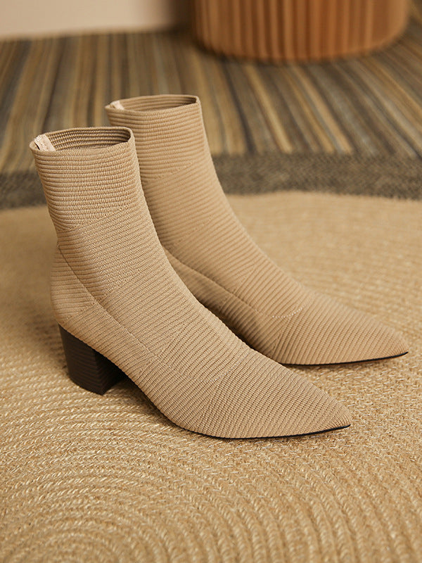 Split-Joint Sock Boots Boots