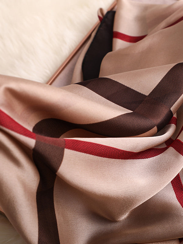 Keep Warm Plaid Sun Protection Scarf