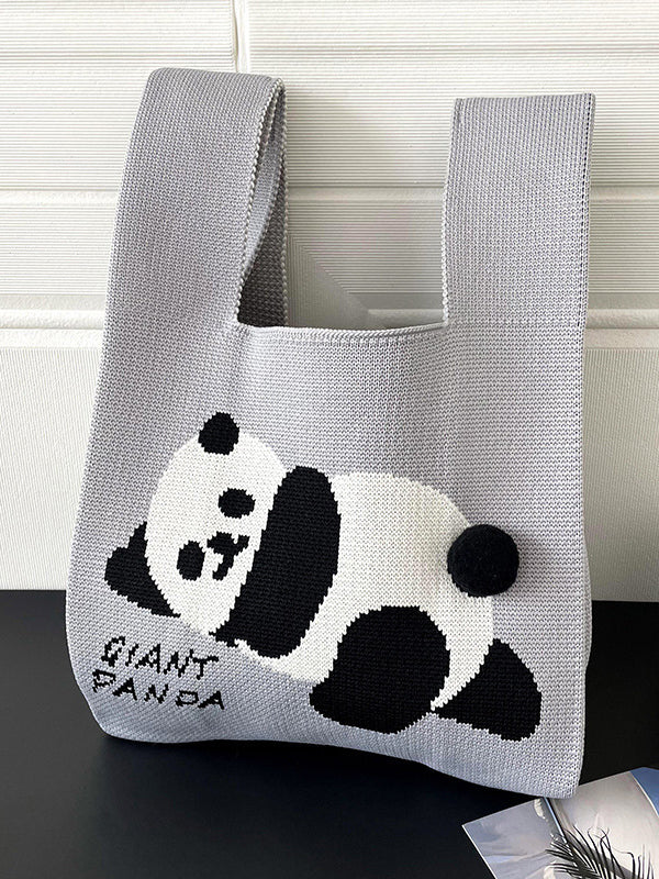 Animal Printed Woven Handbag Bags Accessories