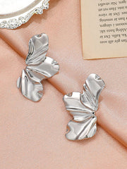 Flower Shape Solid Color Earrings Accessories