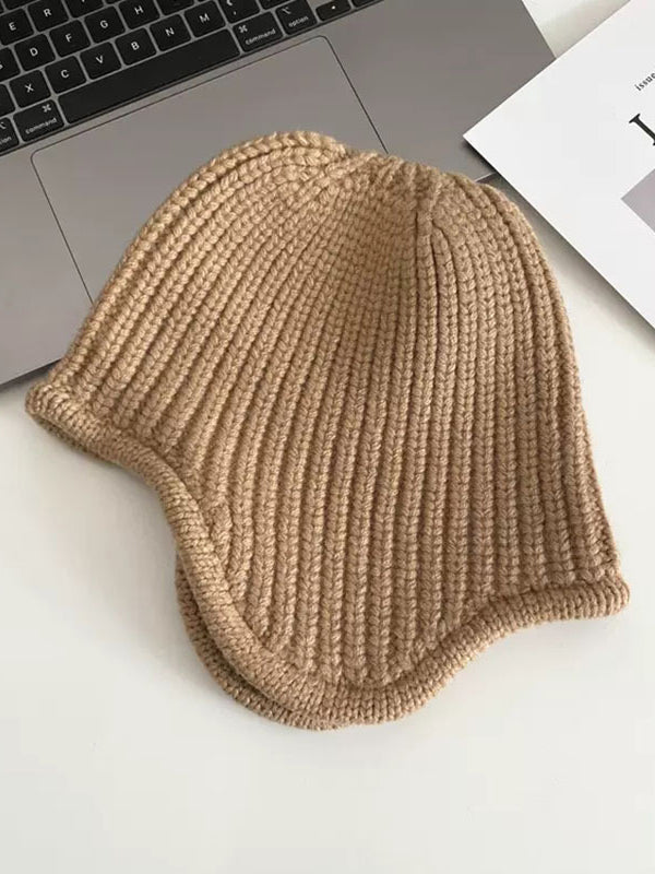 Casual Keep Warm Solid Color Hats&Caps