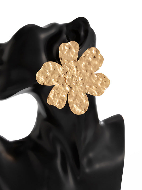 Flower Shape Irregularity Earrings Accessories