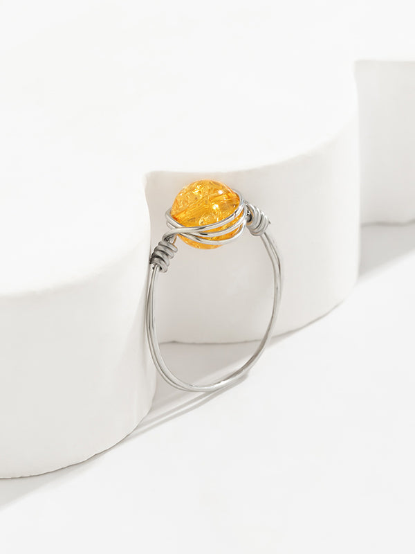 Casual Geometric Rings Accessories