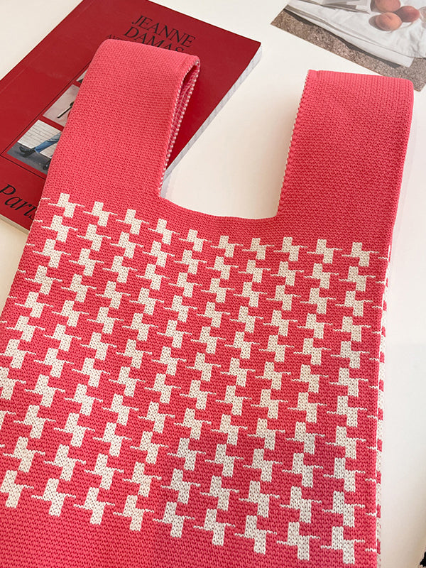 Houndstooth Handbags Bags