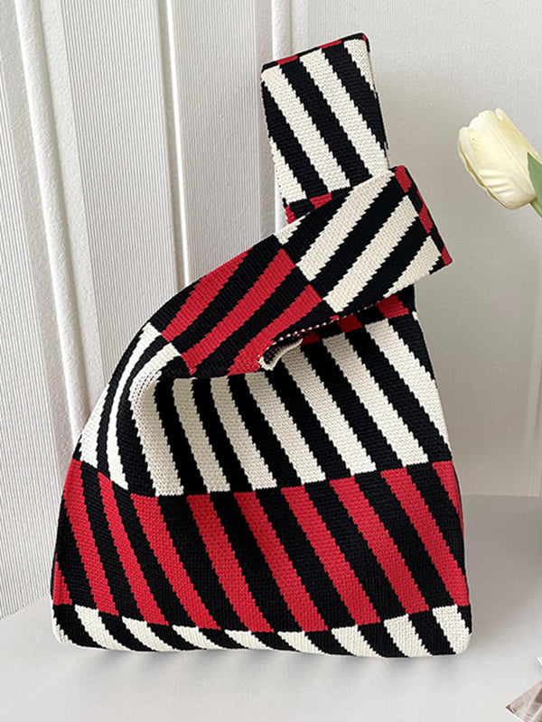 Striped Woven Handbag Bags Accessories