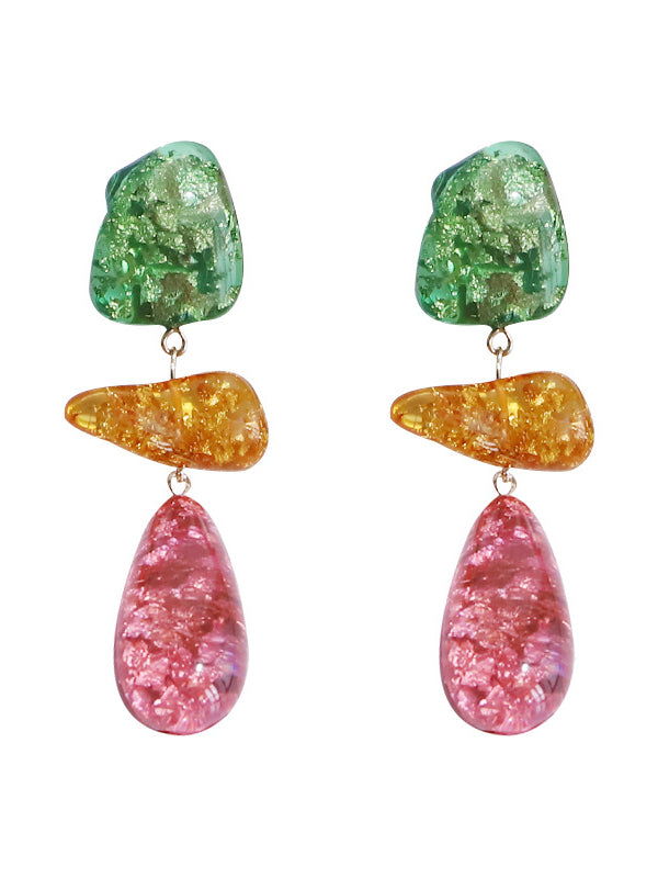 Geometric Drop Earrings