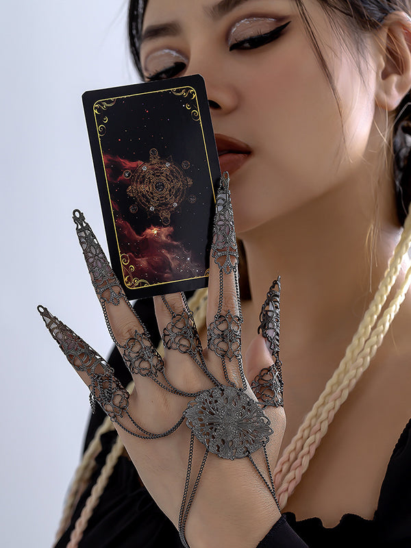Chains Hollow Solid Color Nail Protectors Bracelet Accessories