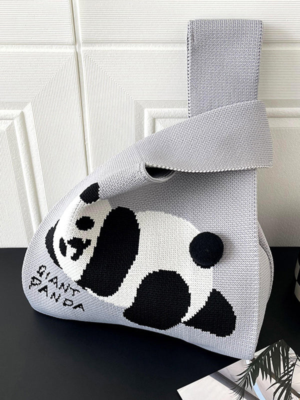 Animal Printed Woven Handbag Bags Accessories