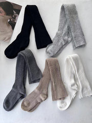 Casual Solid Color Stockings Accessories