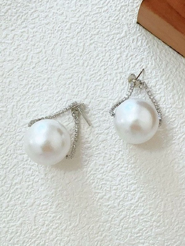 Rhine Stones Drop Earrings