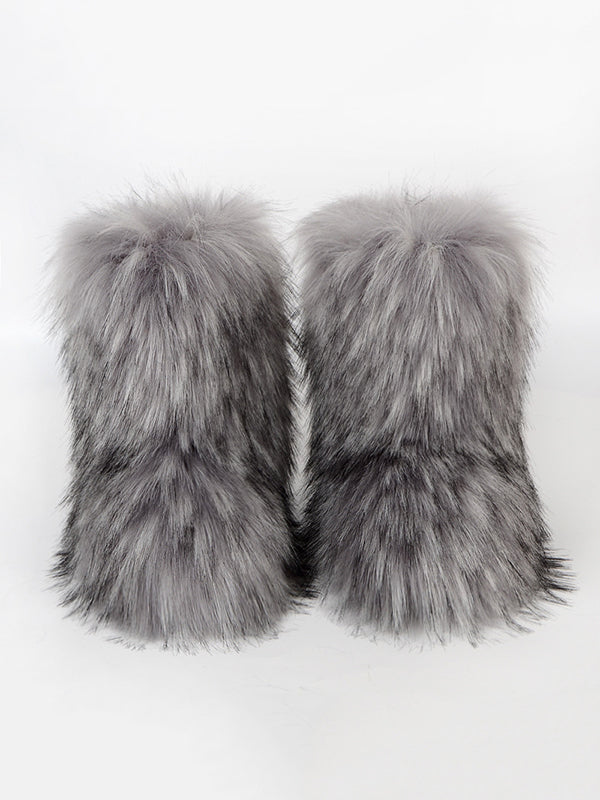 Contrast Color Keep Warm Boots