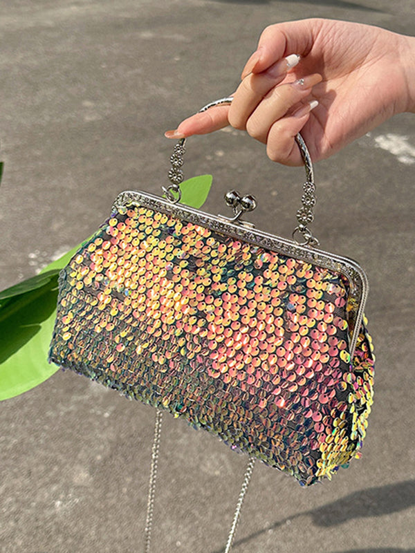 Chains Sequined Crossbody Bags Bags