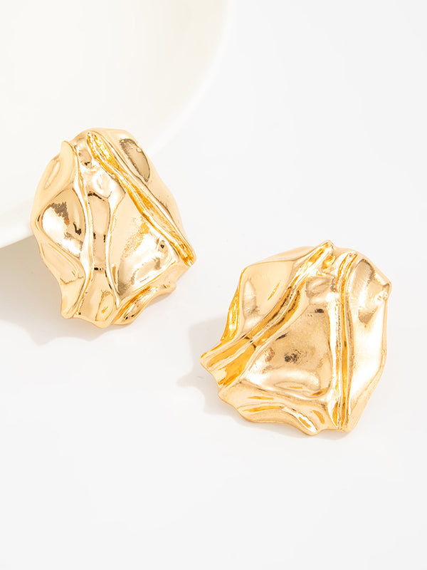 Shiny Irregularity Earrings Accessories