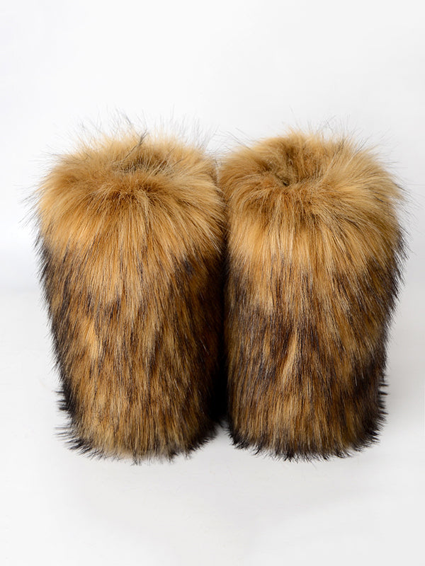 Contrast Color Keep Warm Boots