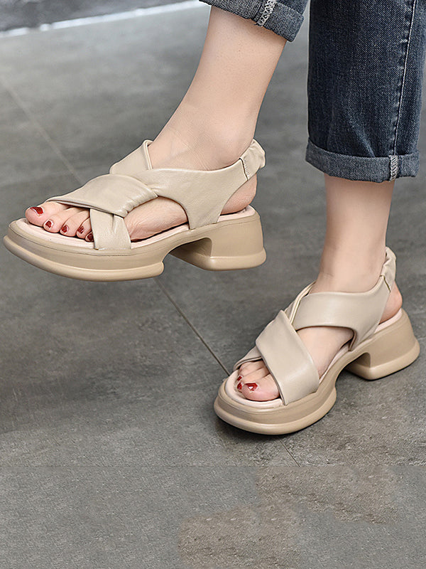 Open Toe Sandals Platform Shoes