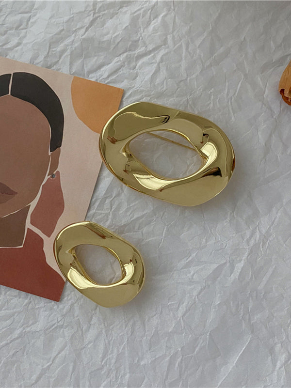 Original Simple Chic Geometric Solid Color Brooch