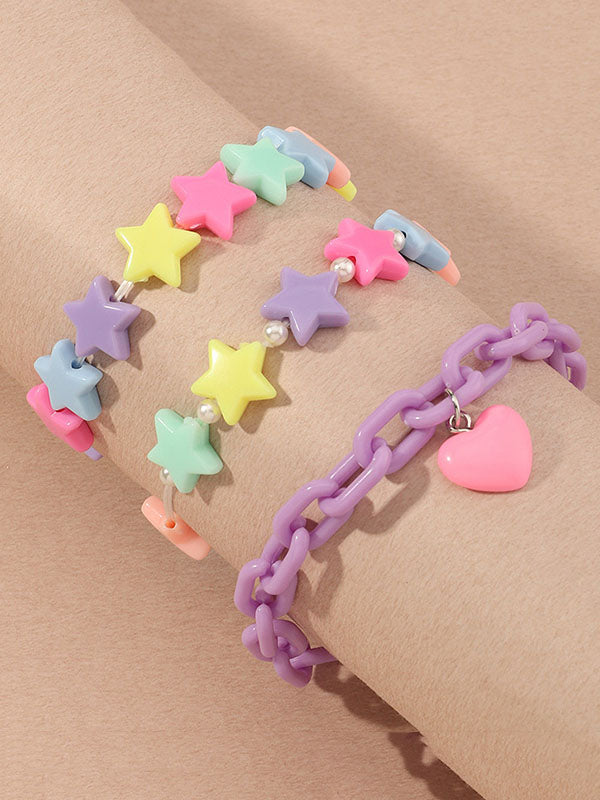 Heart Shape Star Shape Bracelet Accessories