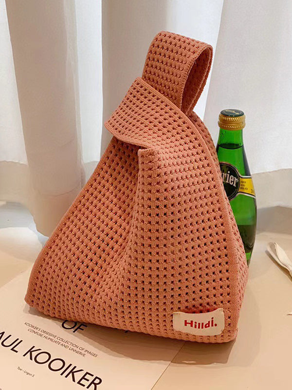Hollow Korean-Style Woven Handbag Bags