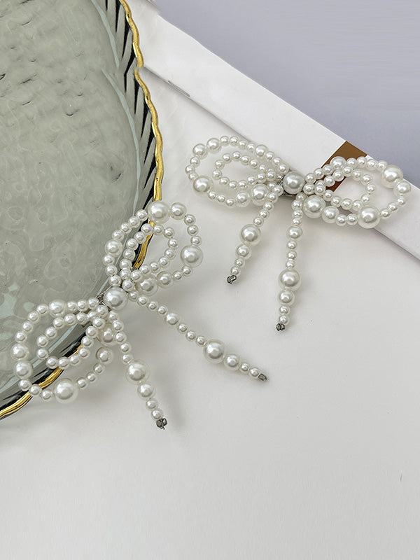 Bow-Embellished Shiny Irregularity Anklets