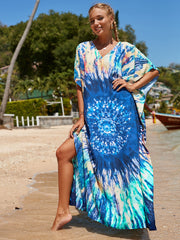 Batwing Sleeves Loose Solid Color Split-Front Off-The-Shoulder Blouses&Shirts Tops